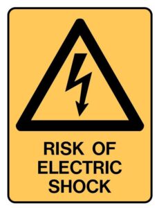 Risk of Electric Shock.
