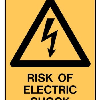 Risk of Electric Shock.