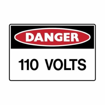 Danger Sign - 110 Volts