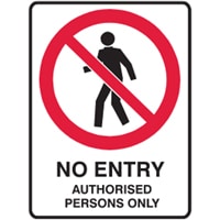 Prohibition Signs – No Entry