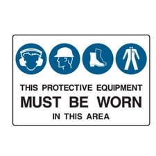 Protective Equipment must be worn