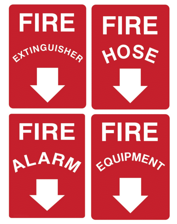 Fire Equipment Location Signs