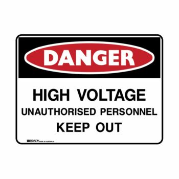 High Voltage unauthorised Personnel Keep Out