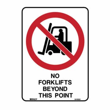 No Forklifts Beyond