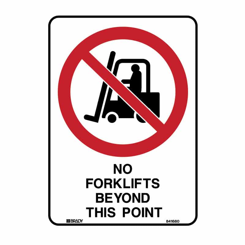 No Forklifts Beyond