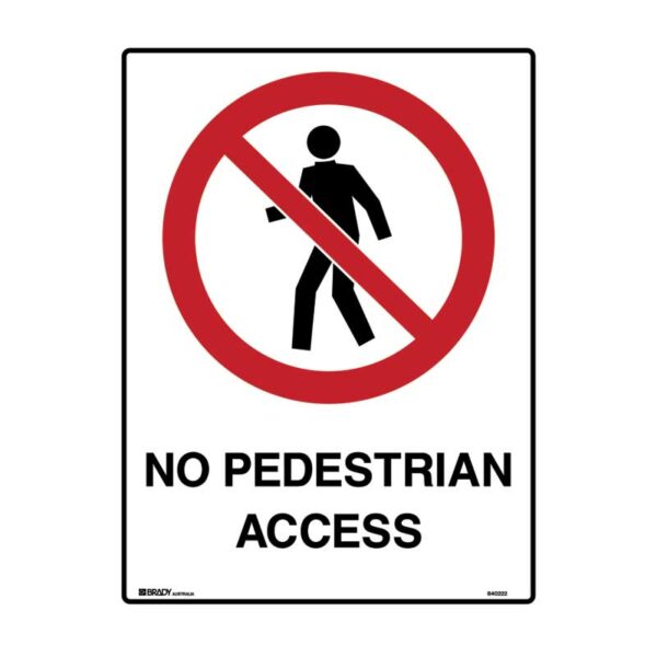 No Pedestrian Access