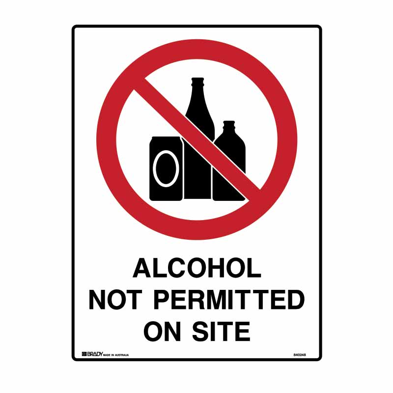 Alcohol not permitted on site
