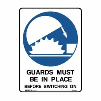 Guards must Be in Place
