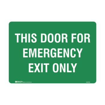 Emergency Exit Only