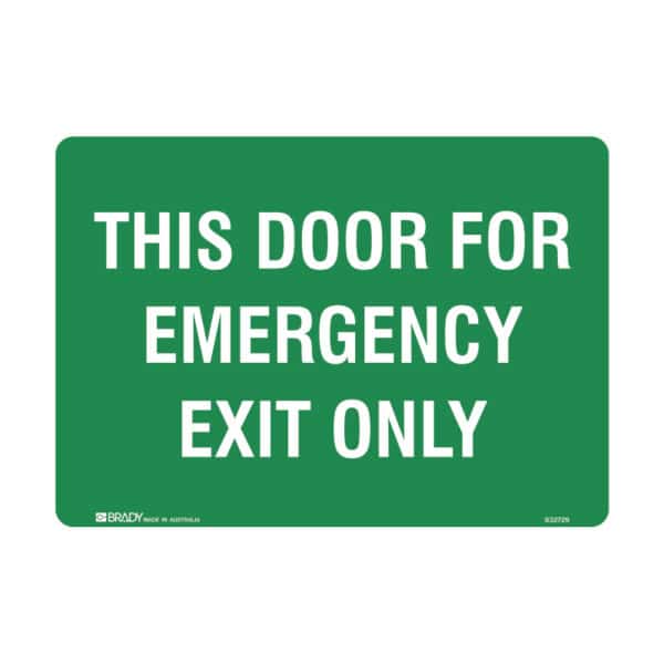 Emergency Exit Only