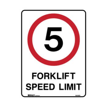 5 forklift speed limit